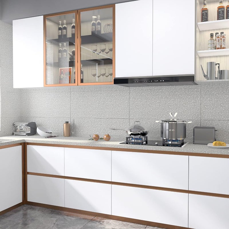 Decotalk White Contact Paper White Peel and Stick Wallpaper Self Adhesive SolidWhite Contact Paper for Cabinets 17.7"x120" Matte Vinyl Wrap Solid Color Wallpaper for Bedroom Removable Thick - Image 2